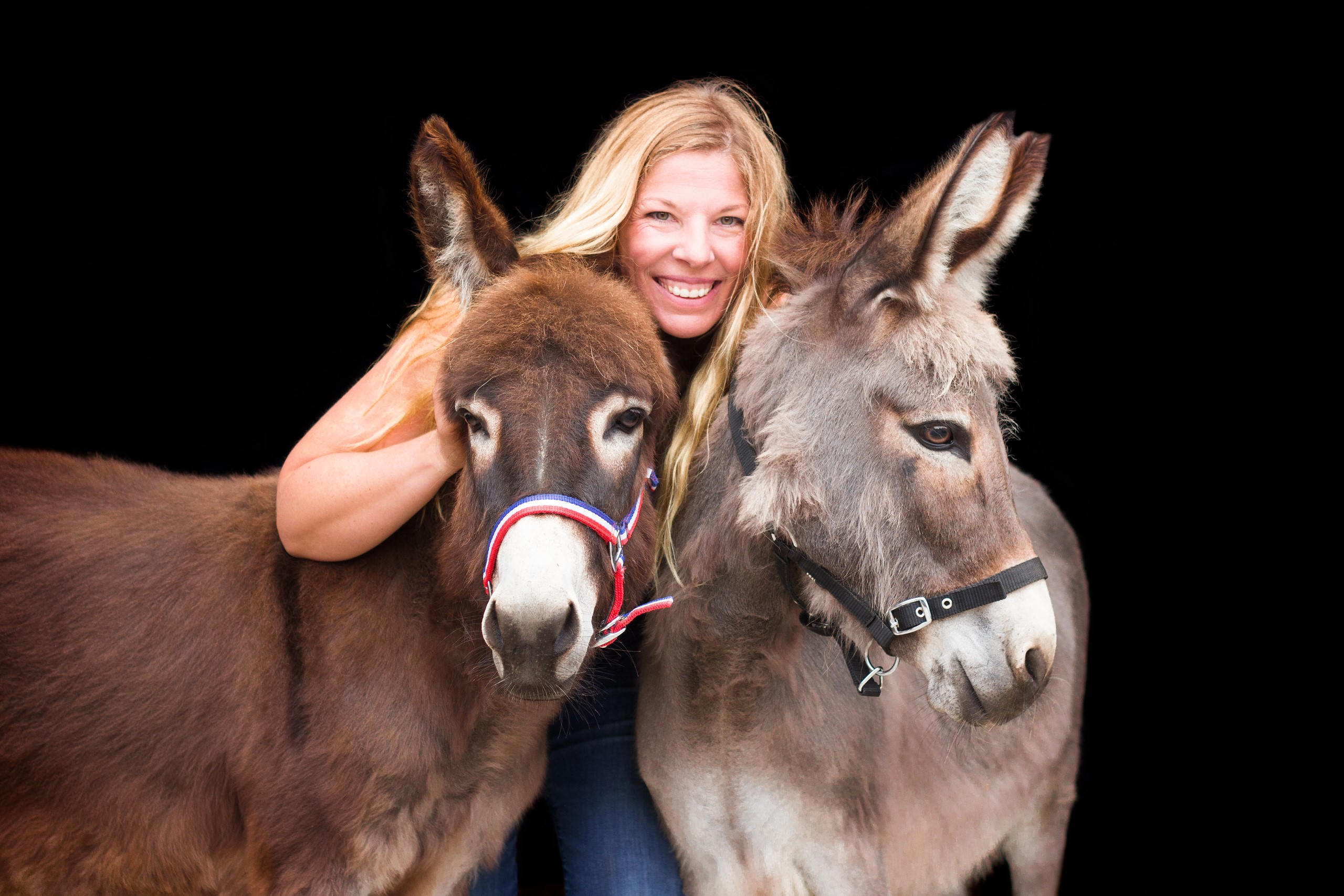 Yenna mit Eseln