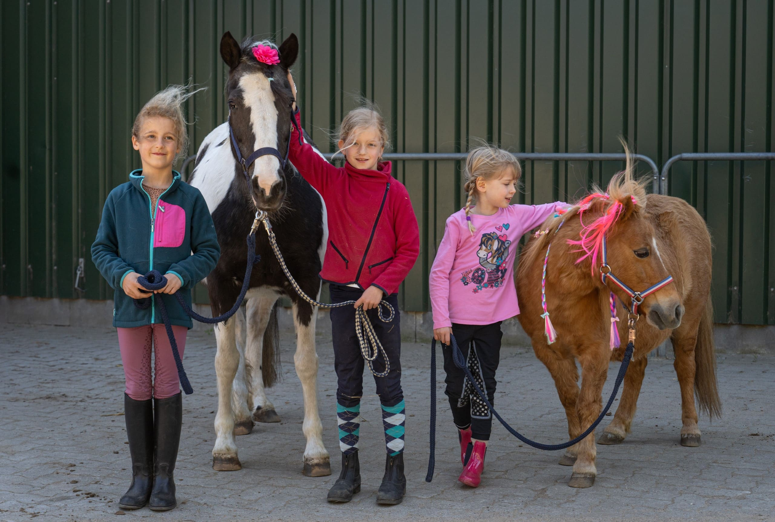 Kidner mit Ponys